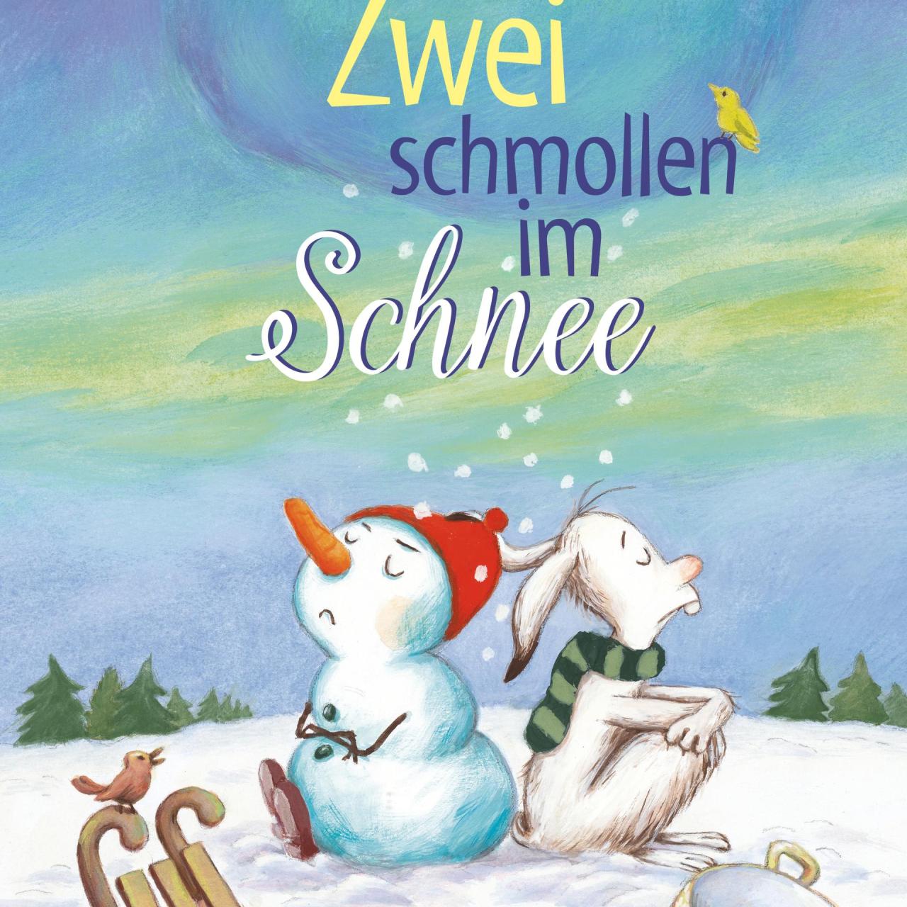 Buchcover mit Schneemann und Hase
